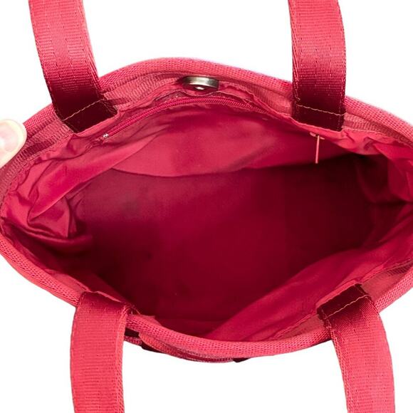 HARVEYS Seatbelt Bag Top Handle Small Tote Purse in Cherry Red - Picture 5 of 9